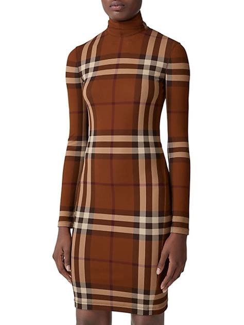 burberry plaid bodycon dress|burberry pleated neck franny dress.